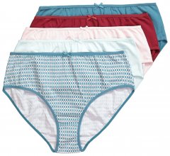 Ulla Popken 851725 Slip fantasia confezione da 5 Lilla