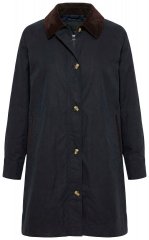 Ulla Popken 851765 Cappotto in velluto a coste Blu scuro