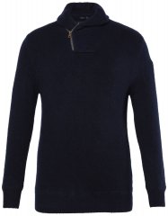 JP1880 851795 Maglione in maglia con collo a scialle Blu scuro TALL
