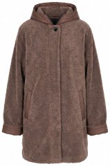Ulla Popken 851809 Giacca teddy Marrone chiaro