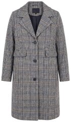 Ulla Popken 851826 Cappotto di lana Bianco panna