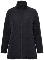 Ulla Popken 851831 Giacca trapuntata Nero