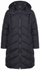 Ulla Popken 851842 Cappotto trapuntato Nero