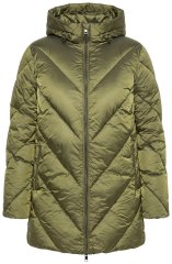 Ulla Popken 852023 Cappotto trapuntato Verde oliva