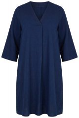 Ulla Popken 852191 Abito di jeans con tasche Blu denim