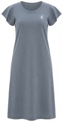 Ulla Popken 852218 Abito midi a maniche corte Grigio