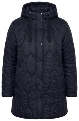 Ulla Popken 852413 Giacca trapuntata Nero