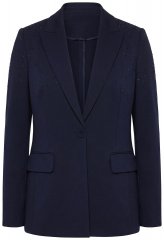 Ulla Popken 852498 Blazer con strass Blu scuro