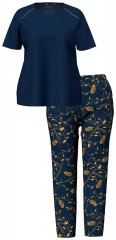 Ulla Popken 852577 Pigiama fantasia Blu scuro