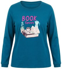 Ulla Popken 852710 Maglione da casa a maniche lunghe Petrolio