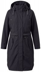 Ulla Popken 852901 Cappotto tecnico Nero