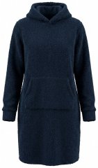 Ulla Popken 853353 Abito da casa con cappuccio Blu scuro