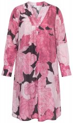 Ulla Popken 853426 Abito a fiori Prugna