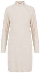 Ulla Popken 853504 Abito in maglia a maniche lunghe con collo alto Bianco panna