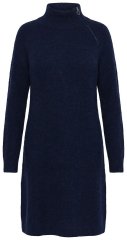 Ulla Popken 853504 Abito in maglia con collo alto Blu scuro