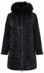 Ulla Popken 853831 Cappotto tecnico Nero
