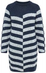 Ulla Popken 854095 Abito in maglia a maniche lunghe Blu scuro
