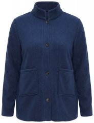 Ulla Popken 854200 Giacca in pile Blu scuro