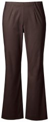 Ulla Popken 854910 Pantaloni stretch caldi con elastico in vita Marrone mogano