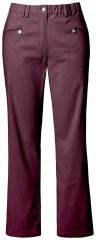 Ulla Popken 854987 Pantaloni stretch caldi con cintura comfort Melanzana