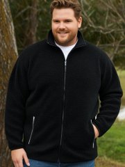 Espionage FL043 Giacca in pile sherpa nero