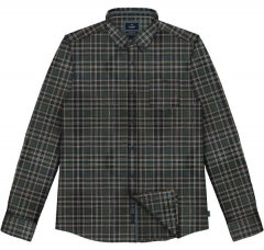 Double Outfitters FS-5230 Camicia a quadri Verde scuro/Beige