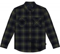 Double Outfitters GS-5233 Camicia di flanella Oliva/Blu