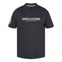 North Latitude Logo Polo Nero