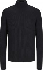 Jack & Jones PANNEL Turtleneck Knitted Sweater Black