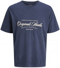 Jack & Jones Wood Wash Crew Neck T-Shirt Ocean Cavern