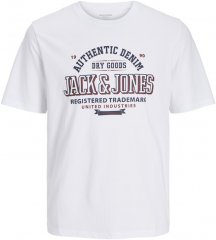 Jack & Jones JJELOGO O-Neck T-Shirt White