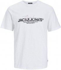 Jack & Jones JORARUBA BRANDING TEE SS CREW NECK Bright White