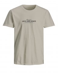 Jack & Jones Ferris Crew Neck T-Shirt Silver Lining