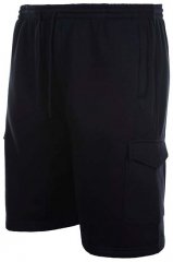 Espionage LW051 pantaloncini cargo in felpa neri