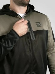 D555 Southport Felpa con cappuccio e zip Nero