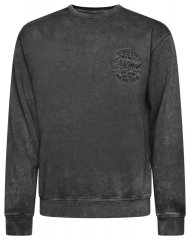 Kam Jeans 7081 Felpa con ricamo Nero