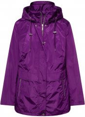 Ulla Popken HYPRAR Water-Repellent Windbreaker Dark Purple