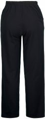 Ulla Popken Pull On Knit Straight Leg Pocket Pants Black