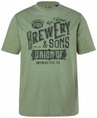 JP1880 T-Shirt Short Sleeve Chest Print Eucalyptus Green