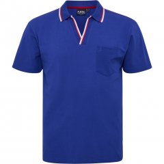 North Latitude Polo Pique V-Neck Blue