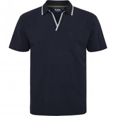 North Latitude Polo Pique V-Neck Navy