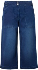 Ulla Popken Denim Culottes Denim Blue