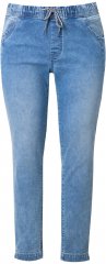 Ulla Popken Drawstring Jeggings Blue Denim