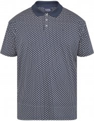 North Latitude 61134 Polo Jersey con Stampa All-Over Blu Marino