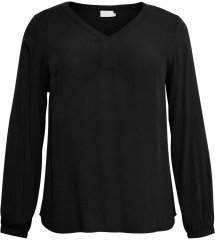 Kaffe Curve Ami Manica lunga Blusa Nero profondo