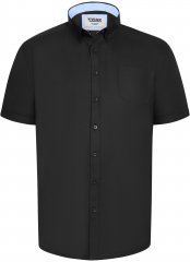 D555 James Camicia Oxford A Maniche Corte TALL Nera