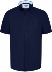 D555 James Camicia Oxford A Maniche Corte TALL Blu Navy