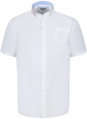 D555 James Camicia Oxford A Maniche Corte TALL Bianca