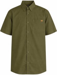 Motley Denim Zagreb Camicia a maniche corte Khaki scuro