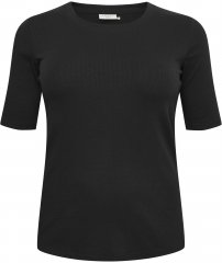Kaffe Curve Carina T-shirt Nero profondo